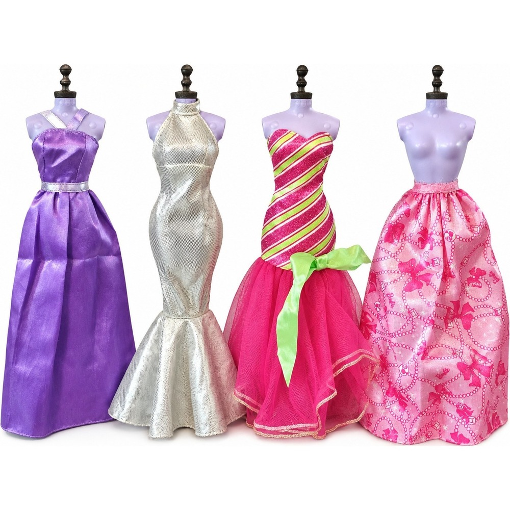 Barbie Doll Clothes Lot 4 Dresses A Perfect Christmas Fairy Tale Magic Gowns